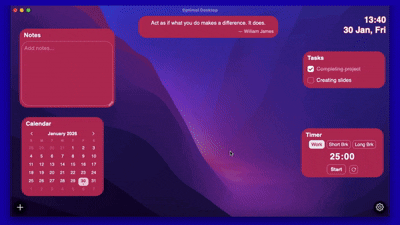 Optimal Desktop Demo