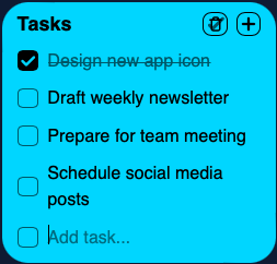Task Management Widget